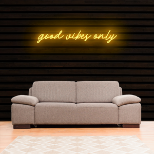 Good Vibes Only Neon Sign Light