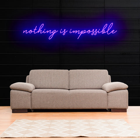 nothing is impossible Neon Sign Light