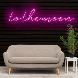 To The Moon Neon Sign Light