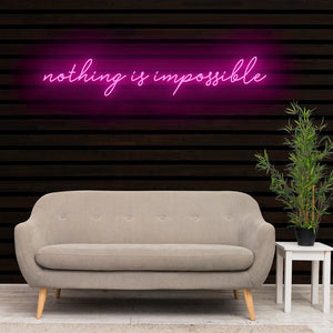 nothing is impossible Neon Sign Light