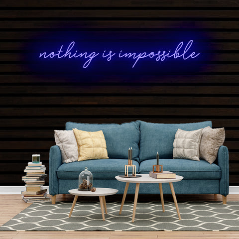 nothing is impossible Neon Sign Light
