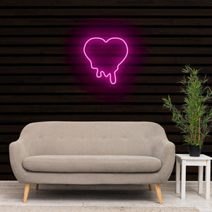 MELTING HEART Neon Sign Light