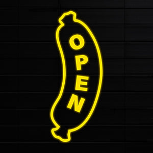 Open neon sign