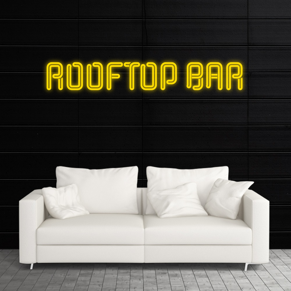 Led Neon Sign Rooftop Rooftop Bar – Neon Signs Lights