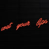 Wet your lips