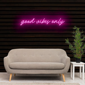 Good Vibes Only Neon Sign Light