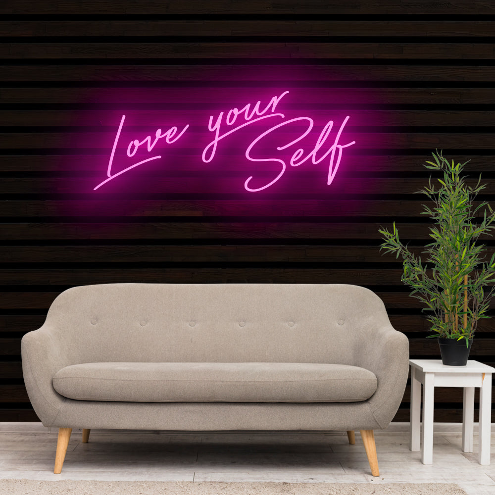 LOVE YOUR SELF Neon Sign Light